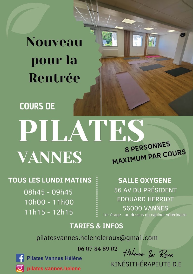 Studio pilates PILATES Vannes. Hélène Le Roux